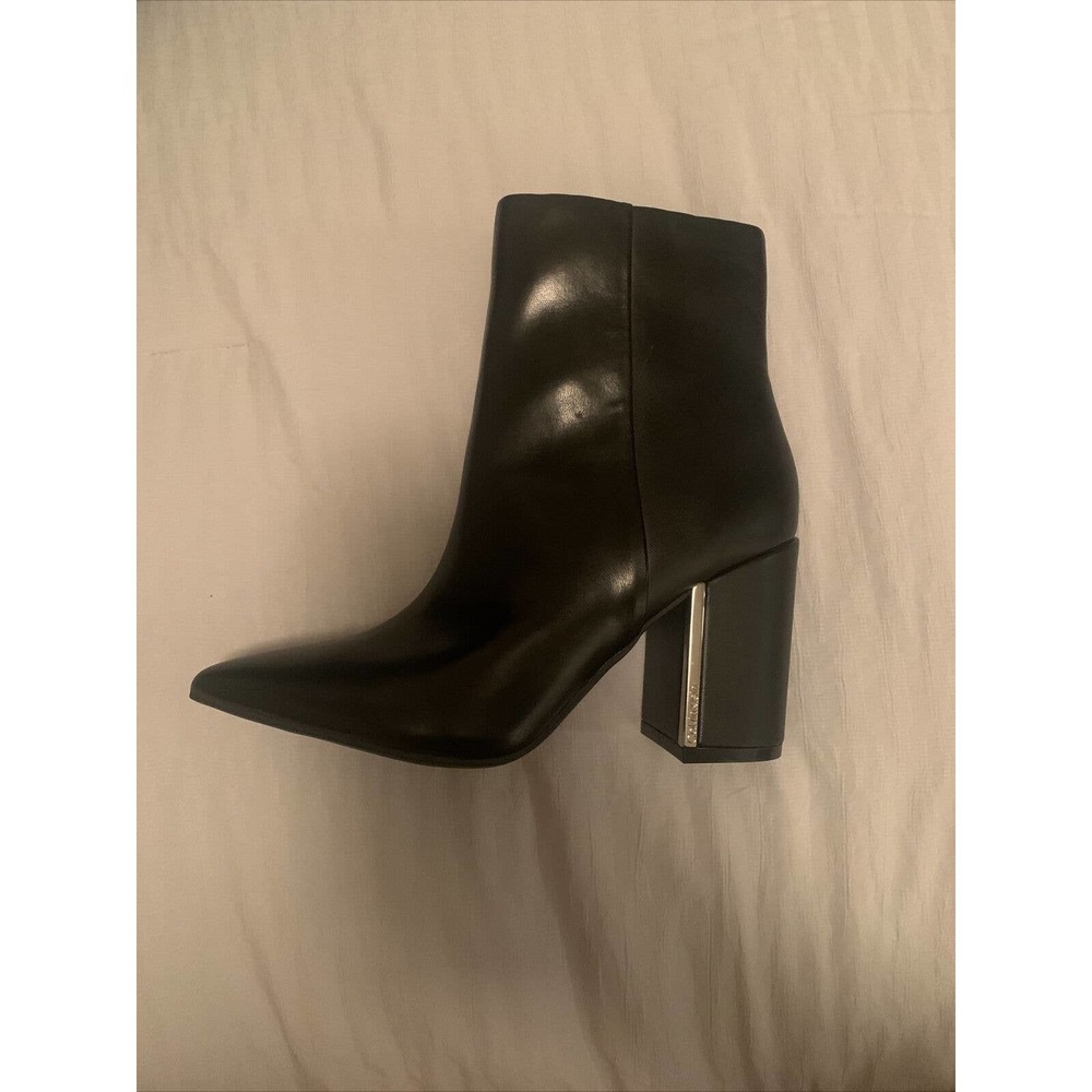Calvin Klein Womens Shoes Fioranna Leather Almond Toe Black 5.5 M